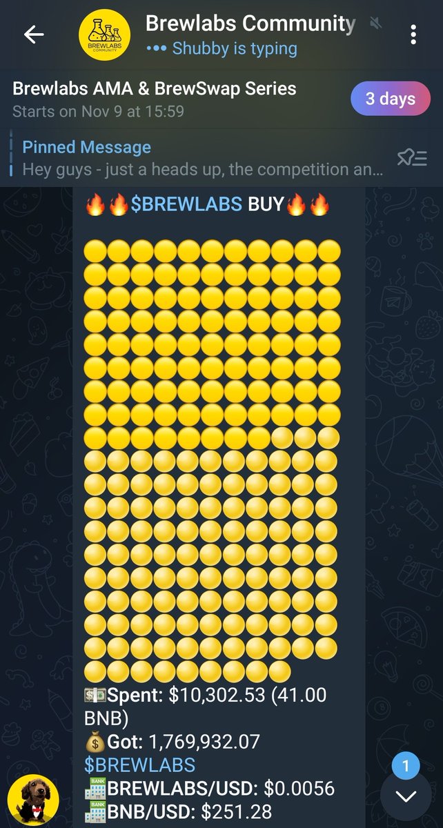 fakebiz5's tweet photo. People are starting to recognize the real value of @TeamBrewlabs with the dex coming out to complete the whole slew of utilities already out. No wonder people are starting to load up. We're up 50% since last week. But still a huge bargain compared to its true value. ONLY 6MCAP https://t.co/4uwhwZrpQN