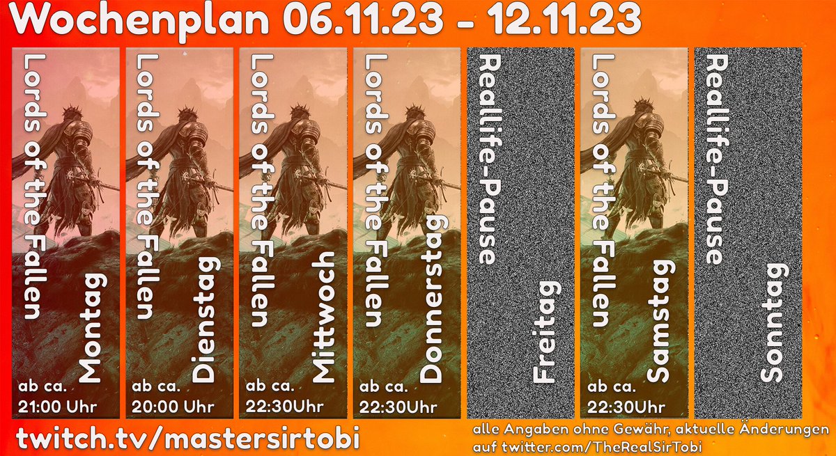 TheRealSirTobi's tweet photo. Diese Woche krieg ich's durch. #LordsotheFallen https://t.co/5tIFWL1fUF