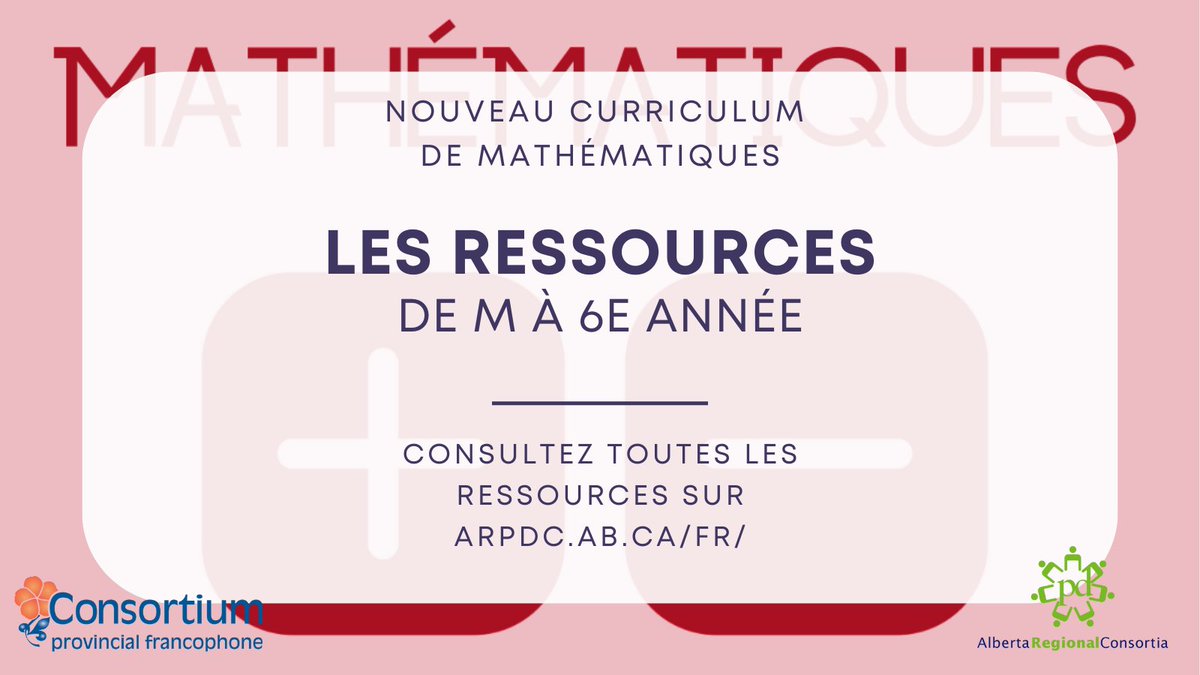 Ne manquez pas nos différentes formations pour approfondir les concepts de fractions, algèbre et géométrie de la 4e à la 6e année dans le nouveau programme de mathématiques.
➡️cpfpp.ab.ca/news/117

#Formation #Enseignement #curriculummath #Enseignants #frab <a href="/arpdc_alberta/">APLC - Alberta Professional Learning Consortium</a>