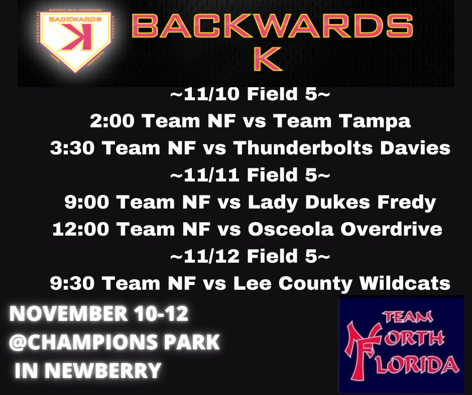 TeamNF_18's tweet photo. This weekend! @cfpatssb @fswsoftball @EFSCSoftball @IRSC_Softball @DSC_Softball @chipolasoftball @ucwv_softball @UWGSoftball @SeminoleStateSB @CIUSoftball @TroyTrojansSB https://t.co/3SMfiH1ucw