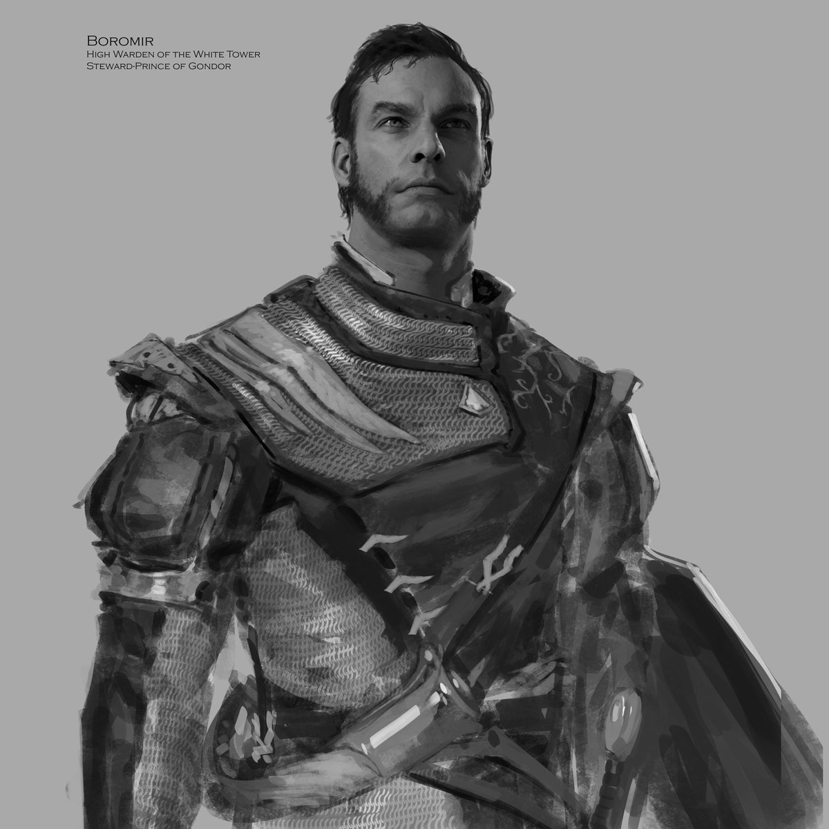 jacobsontyler's tweet photo. Way back in 2020 I worked with art director  Ovidio Cartagena and Wizards of the Coast to create a new interpretation of The Lord of the Rings for a new Magic the gathering set. Here is my sketch of Boromir.
#MTGLOTR #Boromir #magicthegathering https://t.co/cdlxdYMycP