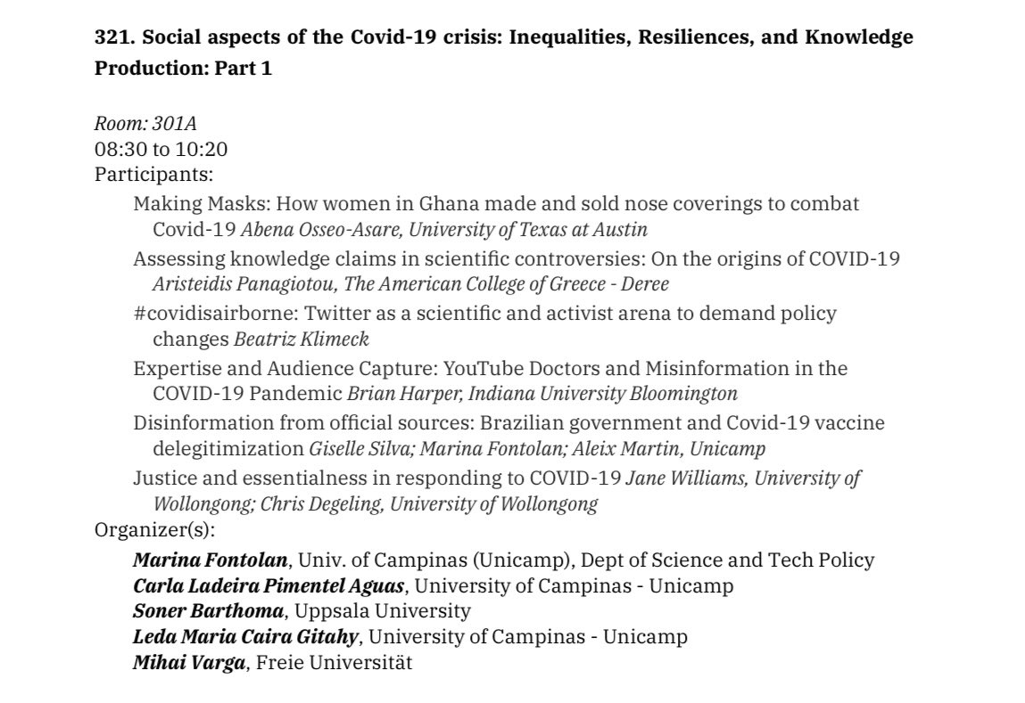 larryau's tweet photo. Second, on Sat, a paper from the @CATSprojectCU team on Long Covid in China and changing public health guidance, on a panel on the “social aspects of the COVID-19 crisis”. Looking forward to learning from these studies!

2/2 https://t.co/86viT4Lbov