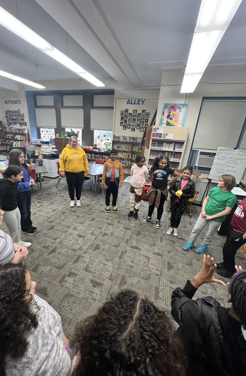 DemElementaryK6's tweet photo. Great job 5th grade WINGMAN leaders! You rocked today! #07003schools #dylanswingsofchange #wingman https://t.co/5VxdqQ7OrG