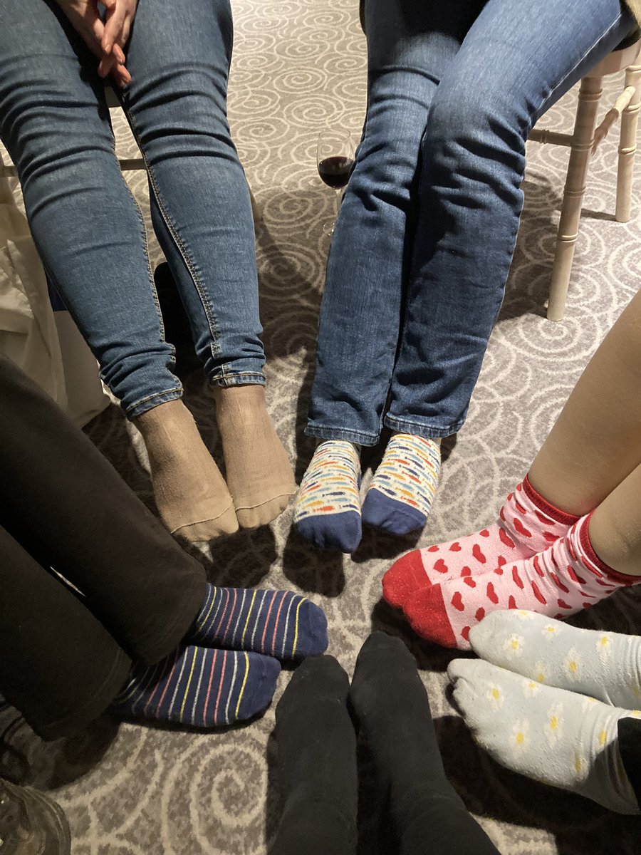 ectoann's tweet photo. the ecw writing retreat starts the socksy ladies out to win. Alex reveals the prizes.. 2nd place a photo of Jamie Harris. @AberEnglishDept https://t.co/LS9IC680Tn