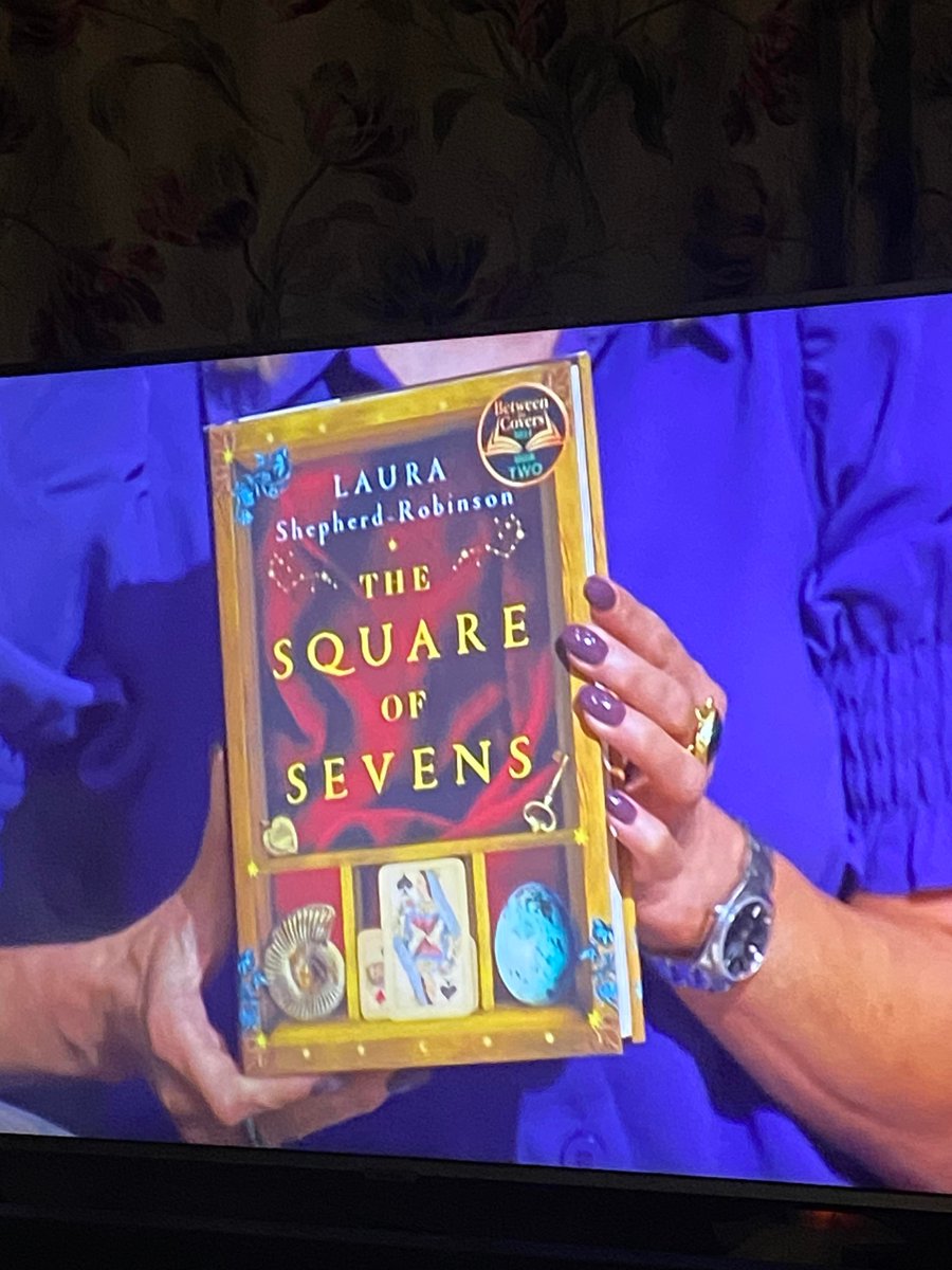 Very excited to see my book fleetingly on the TV on #BetweentheCovers!!!! It will be in featuring in next week's episode 😬♥️♣️♦️♠️😍