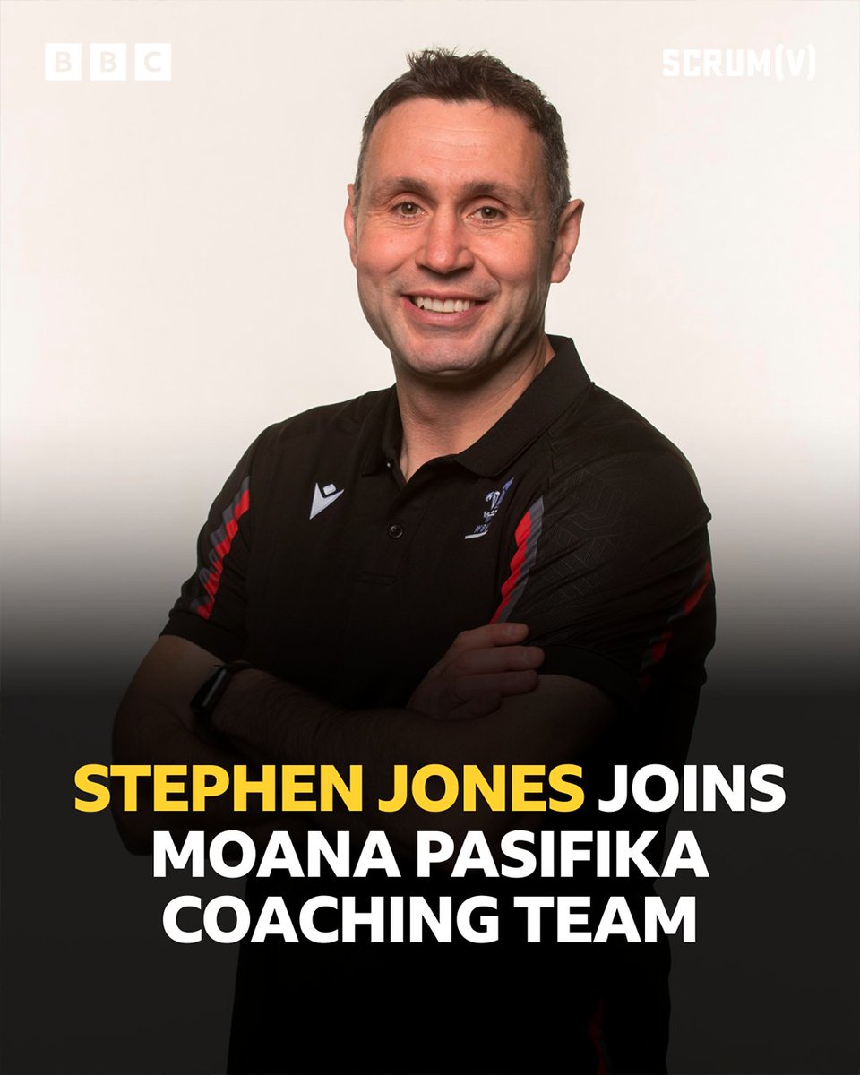 BBC ScrumV (@bbcscrumv) on Twitter photo Former Wales fly-half Stephen Jones has been named <a href="/MoanaPasifika_/">Moana Pasifika Rugby</a> backs coach π
#BBCRugby Former Wales fly-half Stephen Jones has been named <a href="/MoanaPasifika_/">Moana Pasifika Rugby</a> backs coach π
#BBCRugby