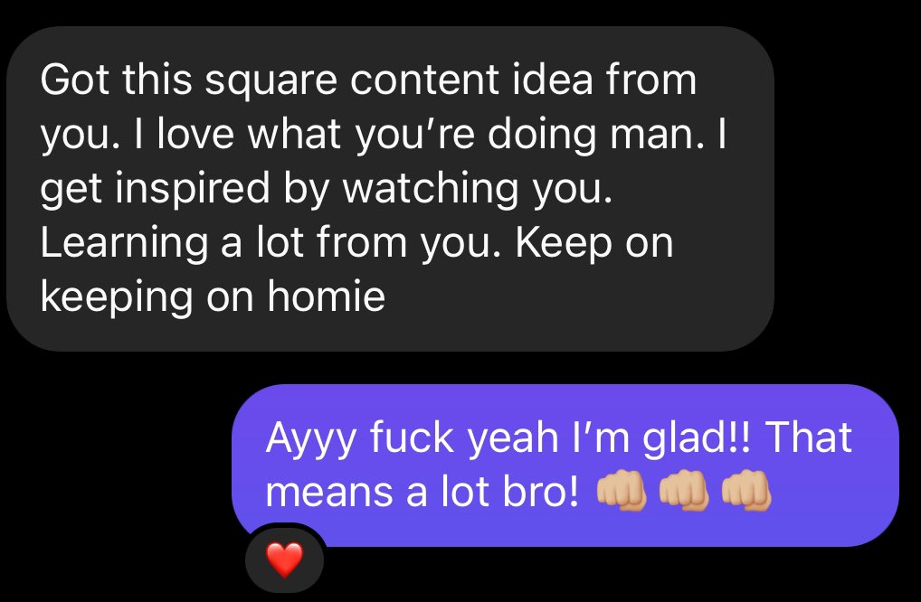 So cool that I’m inspiring others to start filming their DJ mixes. 🤜🏼🤛🏼