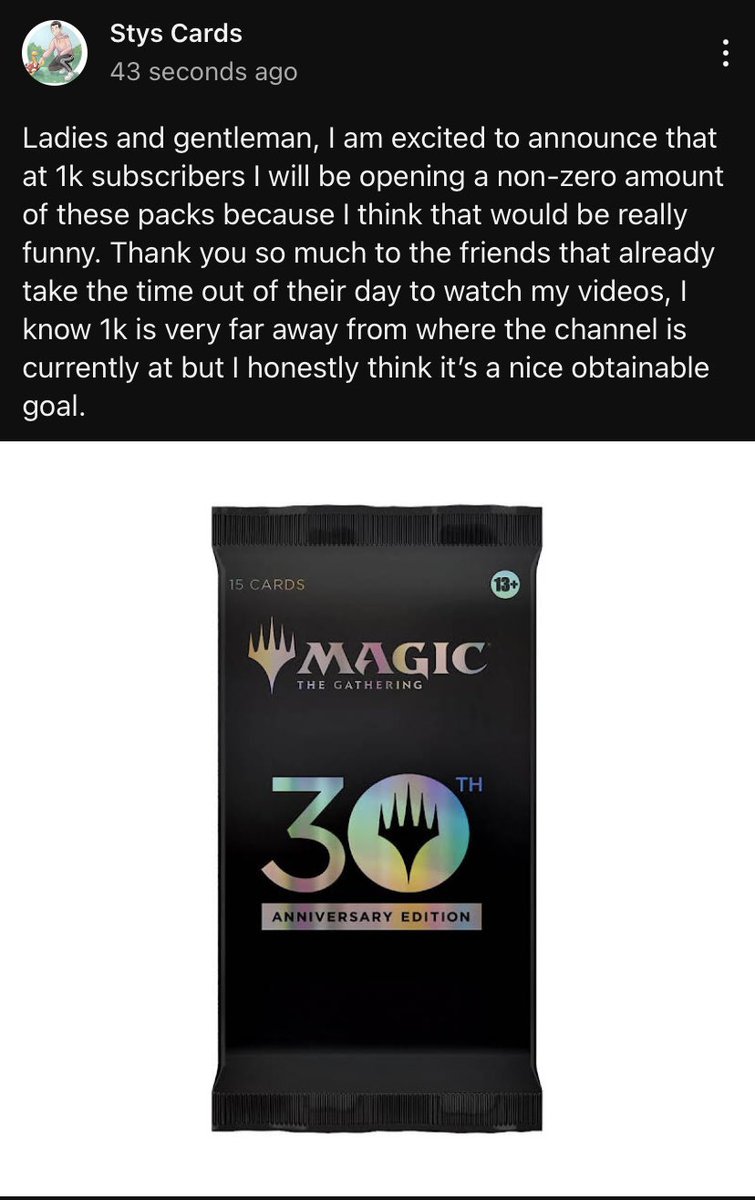 JoshStys's tweet photo. Why yes I do have a YouTube channel that I post on once every 4 months with videos on literally every trading card game you could think of including Yugioh, One Piece, Magic, Pokémon, Vanguard, Weiss Schwarz and more 

https://t.co/Fc57QYrHwQ https://t.co/QXzvK4JLOd