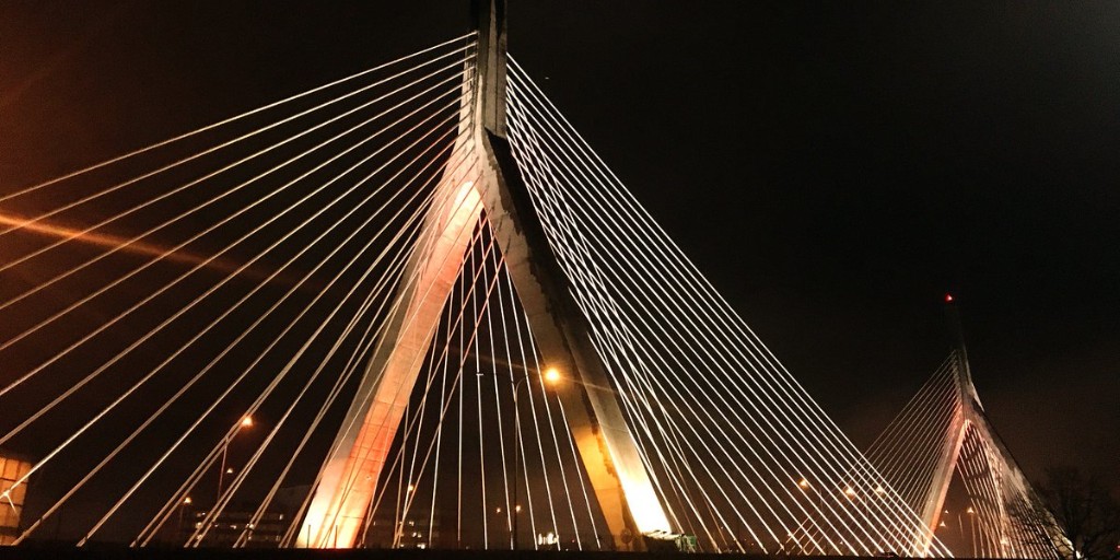 MassDOT's tweet photo. Tonight 11/2, the #ZakimBridge #LongfellowBridge #ForeRiver and #BurnsBridge will light orange for Color the World Orange for Complex Regional Pain Syndrome Awareness. https://t.co/lIlWgBwJpL