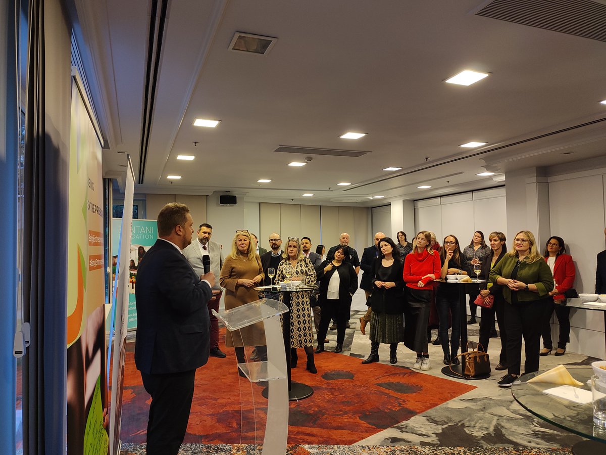🏆Today, we celebrated the #EntreComp Champions Celebration Reception, a powerful collaboration between <a href="/EntreComp_Comm/">The EntreComp Community</a> and <a href="/connectsmes/">SME Connect</a>.

Honouring the remarkable individuals and organisations driving #entrepreneurship education.   

Special thanks to our distinguished speakers!