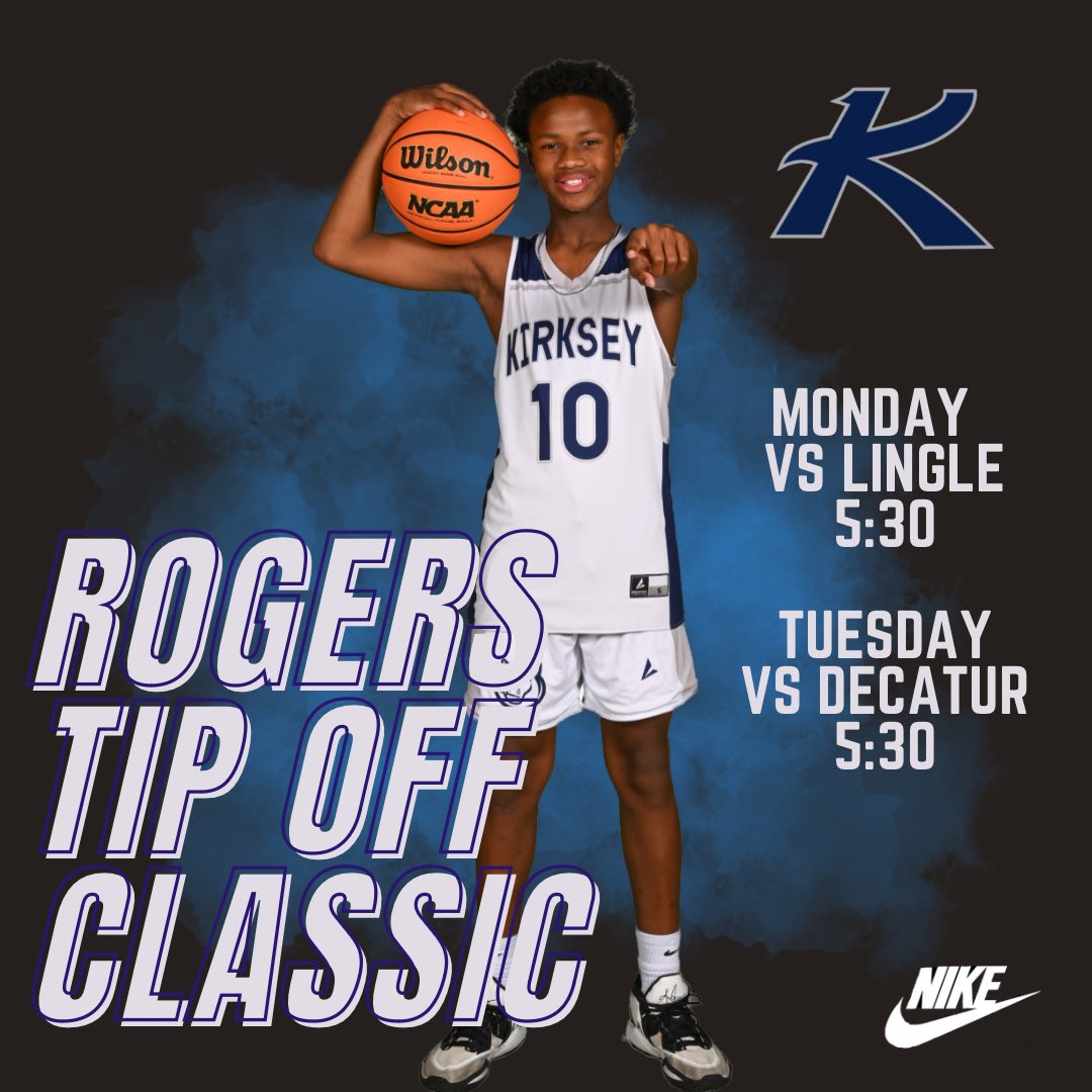 Tonight we open our season with the Rogers Tip Off Classic at Elmwood vs Lingle @ 5:30. Tomorrow we play Decatur at 5:30.