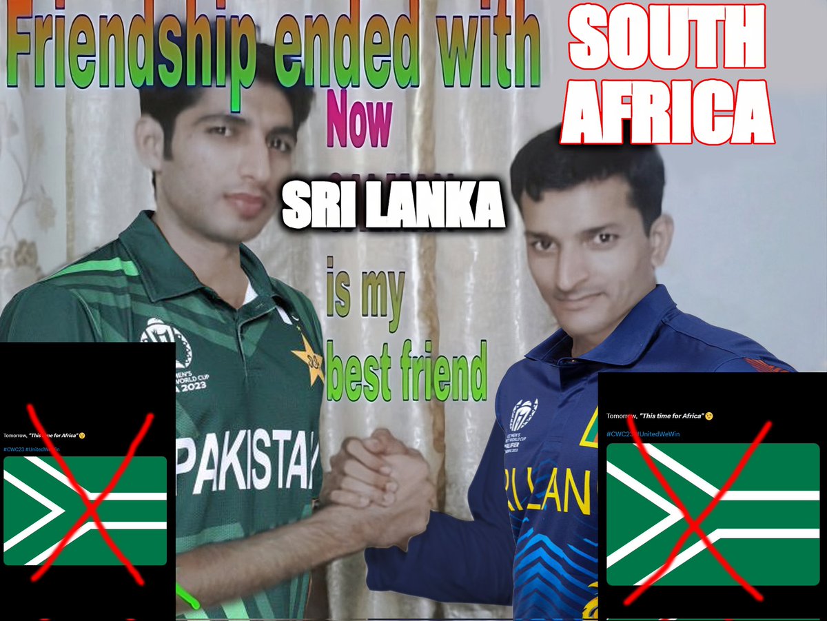 K_Aliiiiii's tweet photo. 🇵🇰🤝🇱🇰 

#CWC23 #FriendshipGoals ❤️ https://t.co/XA4HWWXpDo