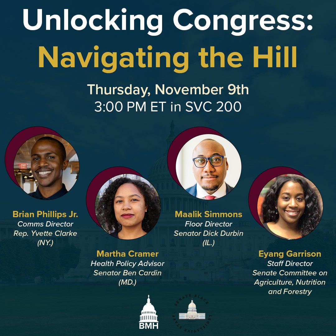 BMH_DC's tweet photo. Join Black Men on the Hill and @sblsc1977 for a panel discussion about professional development and navigating Capitol Hill as a junior staffer! 

We are looking forward to a great conversation! RSVP here: https://t.co/sby5PLyGRB https://t.co/tSb5ACuhAc
