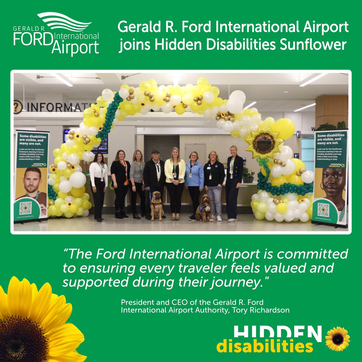 HDSunflower_US's tweet image. We are thrilled to announce @FlyGRFord has officially launched the Sunflower! 😃🌻✈️🇺🇸

For more info, visit: hdsunflower.com/us/insights/po…

#FlyGRR #HiddenDisabilitiesSunflower #BeSeenWithSunflower #SunflowerLanyard #GrandRapids