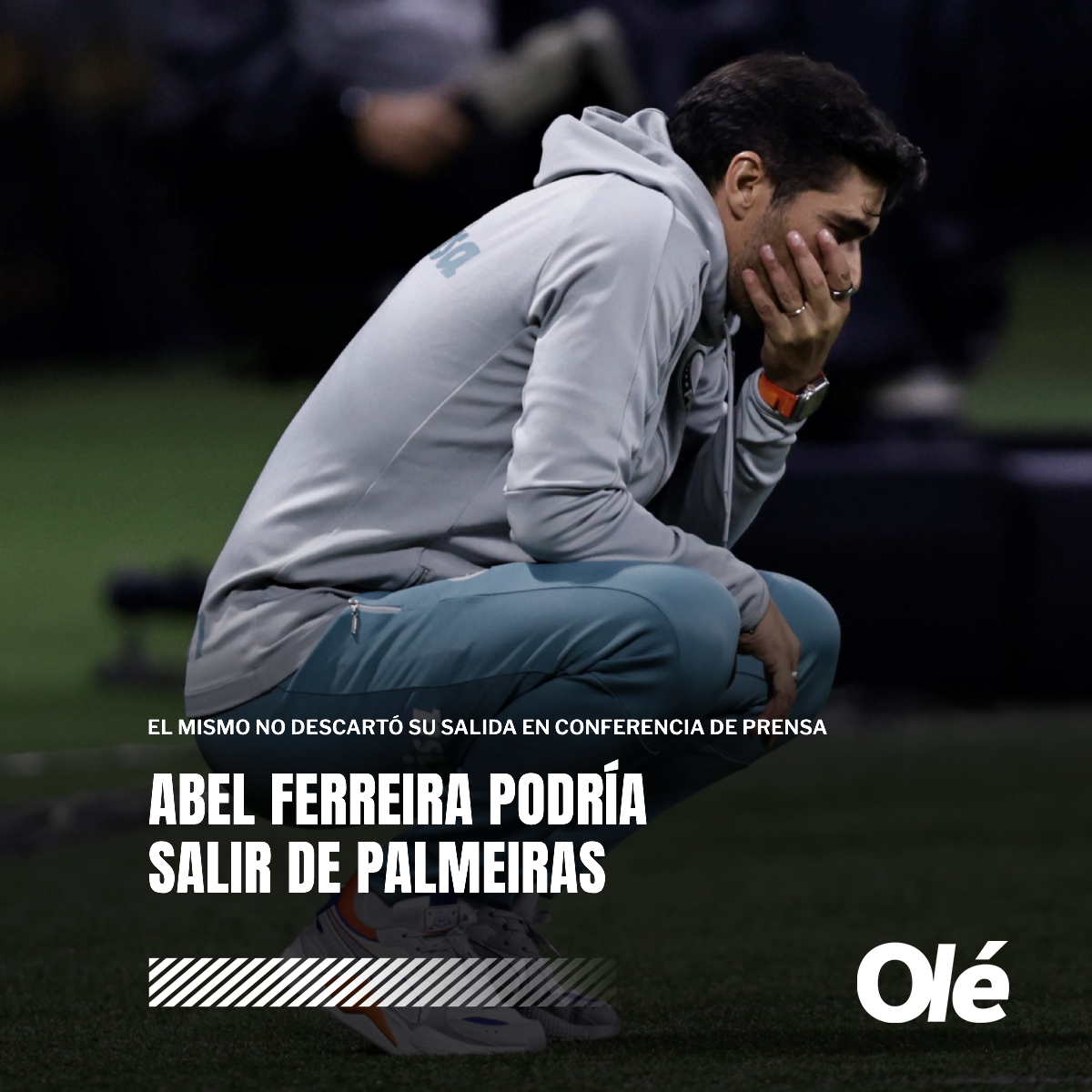DiarioOle's tweet photo. 🔚🟢 ABEL FERREIRA PODRÍA SALIR DE PALMEIRAS

🚨 Abel Ferreira, bicampeón de América con Palmeiras, puso en duda su continuidad de cara a 2024. El entrenador portugués, que ya lleva 3 años al mando del Verdao, no avanza en la renovación de su contrato, que finaliza a fin del próximo año. Consultado sobre su futuro, en conferencia de prensa, dijo lo siguiente:

🗣️ “He tenido momentos difíciles aquí, con mi salud, no sólo física, sino también mental. Ya lo dije en el último partido y la gente no quiere saberlo. Tengo que pensar con mucho cuidado sobre lo que quiero, porque el fútbol aquí no da salud a nadie. Algo tendrá que cambiar”.