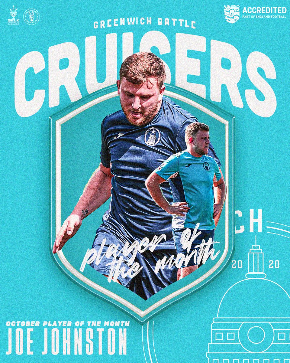 Oct Player of The Month - 𝗝𝗢𝗘 𝗝𝗢𝗛𝗡𝗦𝗧𝗢𝗡.
5 Games, 5 Goals.

Ever present since joining in the summer, JJ has bagged himself 7 goals &amp; 1 assist this season. JJ leads the way for The Cruisers <a href="/SentrFootball/">Sentr Football ⚽️</a> fantasy, can he keep this form up? What a player

@SELKGrassroots
