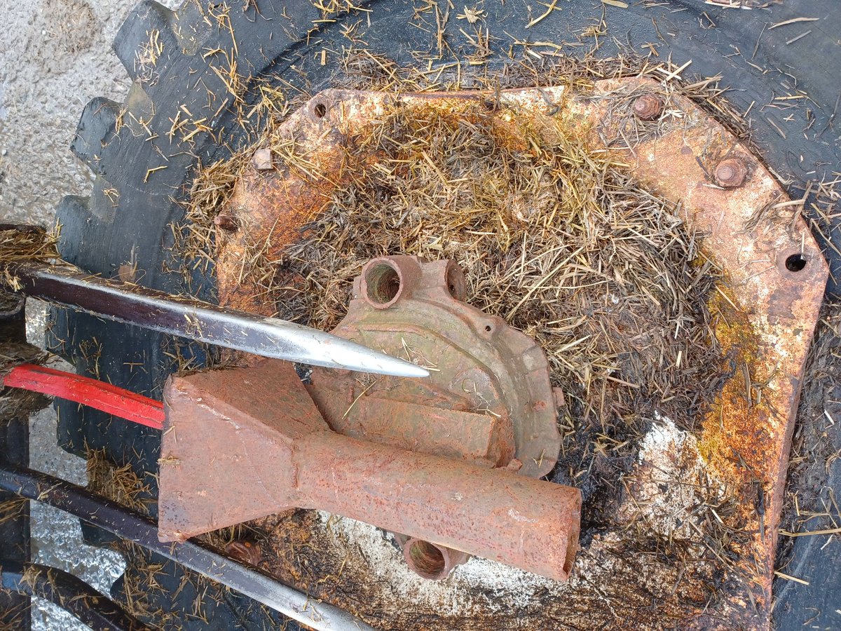 Hard to better this wheel  for pushing in the silage.