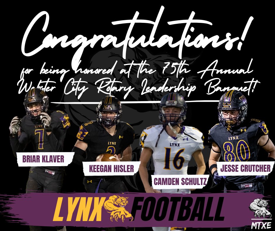 wclynxfootball's tweet photo. Congratulations to these guys and all of the other students who were honored by the Webster City Rotary!! https://t.co/PH84S3n3Ge