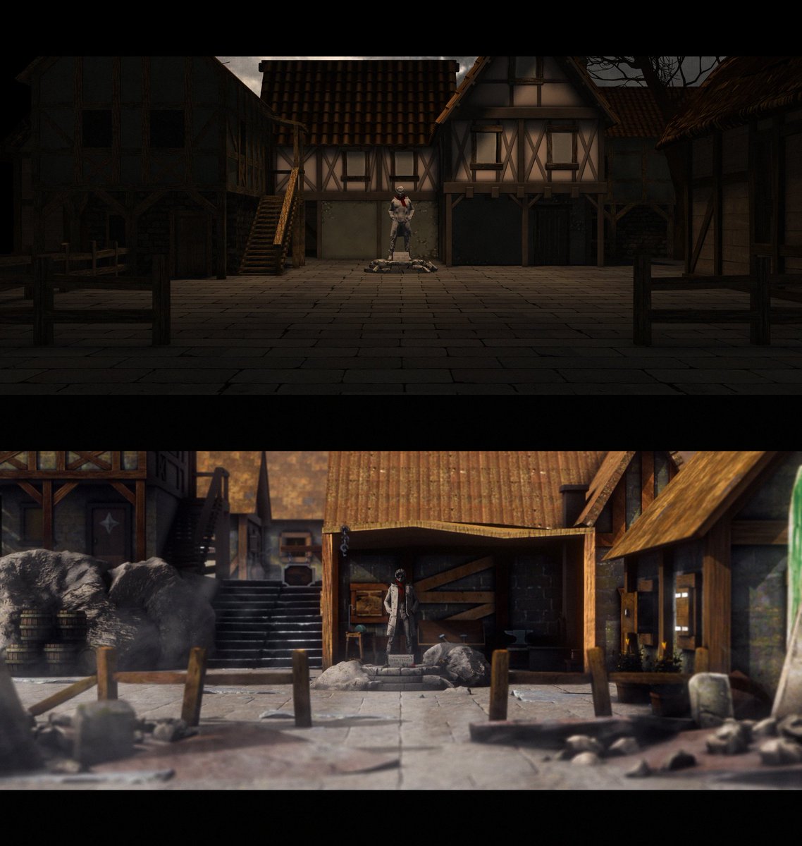 ArcaniumEdits's tweet photo. First Render VS Final Render
#AttackOnTitan https://t.co/jG12hMb7G1