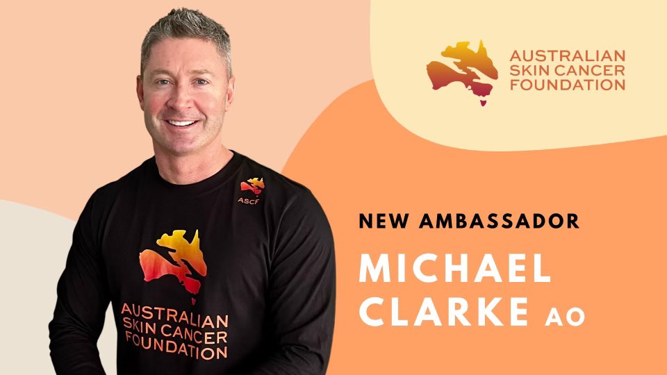 We are proud to announce that former Australian cricket captain @MClarke23 AO has joined us as a National ambassador. Most recently Michael had 27 stitches across his chest after being diagnosed with a dangerous # BasalCellCarcinoma
Welcome mate 👍🏻
#getaskincheck