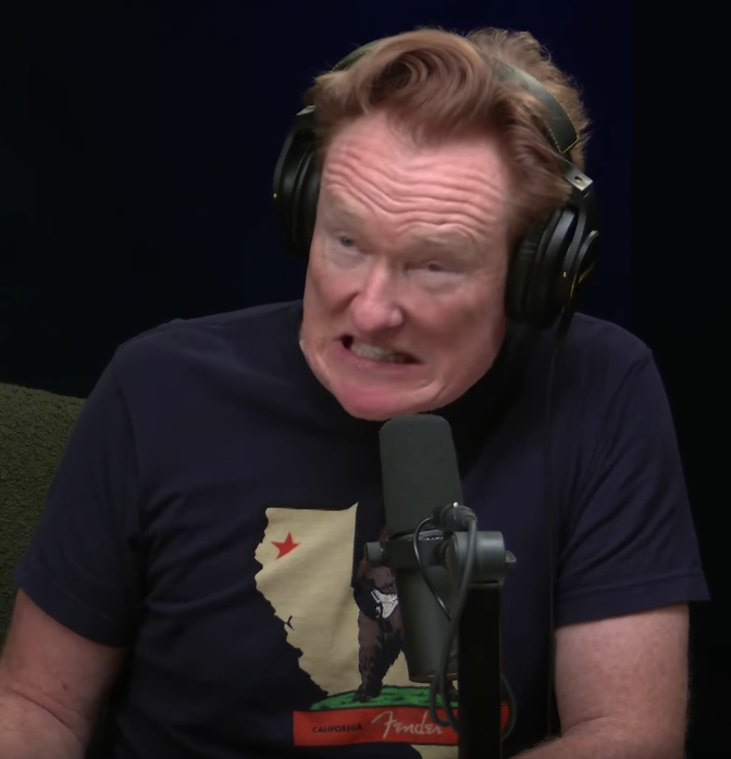 iKwaner's tweet photo. Could not help but smile back at the years of @ConanOBrien and even to this day and by chance of a pause of a video because I needed to get a quick drink of water. #comedy #freezeframe #thebest #screenshot https://t.co/OGgiF8JKPc