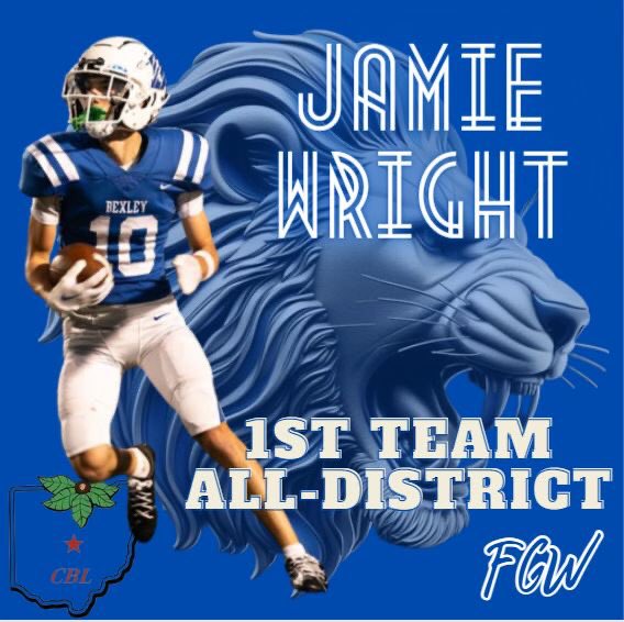 BexleyFootball's tweet photo. Congratulations to our 3 Lions who were named All-Central District! #FGW #ThePride https://t.co/oVv1ZZVcYA