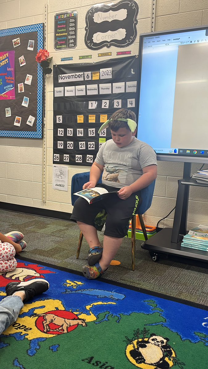 Yoda is Brayden’s FAVORITE book character!