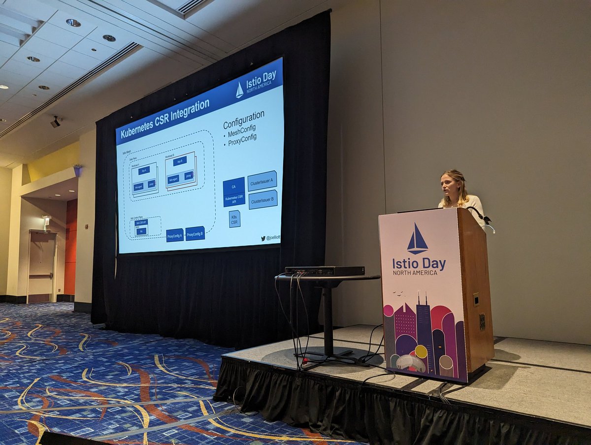 All I really need to know about @IstioMesh identity, I learned in a talk by @jcelliott17 at IstioDay! #kubecon