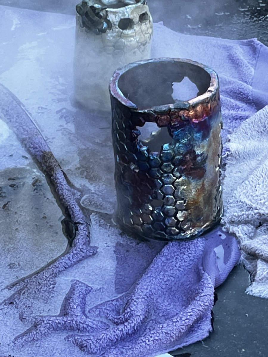 CommackSchools's tweet photo. The ceramics and sculpture class participated in a Raku firing workshop with visiting local ceramic artist Gina Mars.
Students learned all aspects of raku from its origin, preparation, and creation of their own unique vessels.
#MackArt #CommackHighSchool #Raku #CommackSchools https://t.co/tUYvkZOkiH