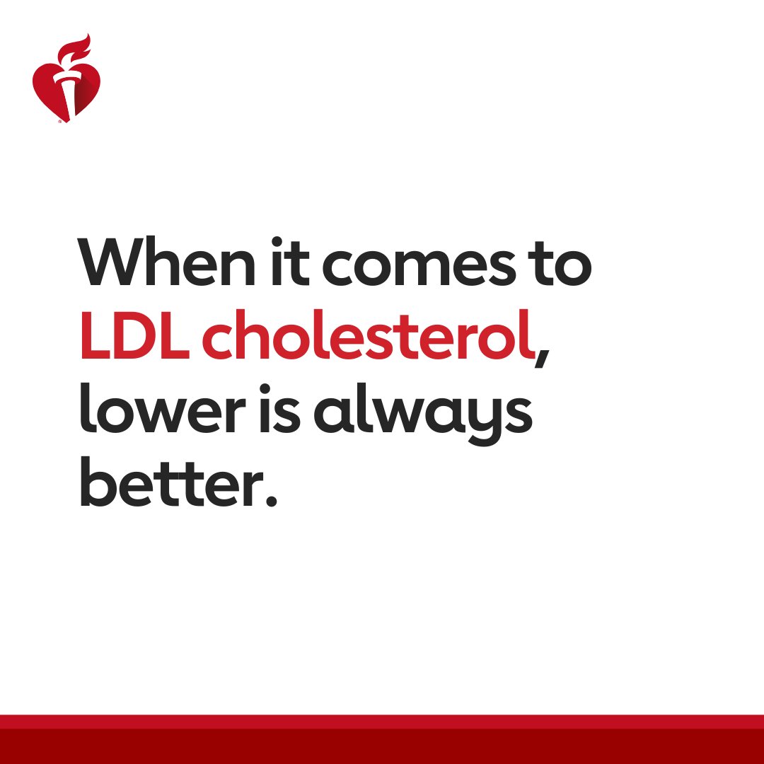 American_Heart's tweet image. Do you know your LDL number? LDL is known as “bad” cholesterol because it raises the risk of heart disease, stroke and other health problems. Talk with your doctor about managing your #LDLcholesterol. 

Proudly sponsored by @Amgen.