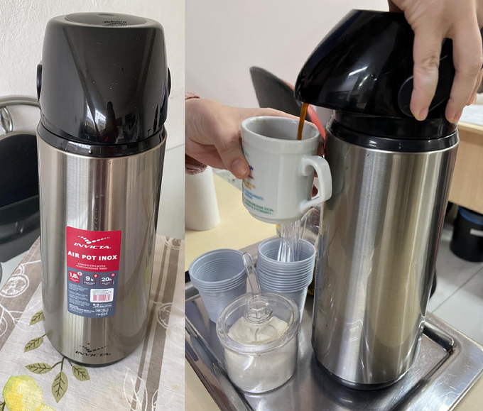 Invicta Air Pot Slim – Garrafa Térmica, Inox, 1.8L