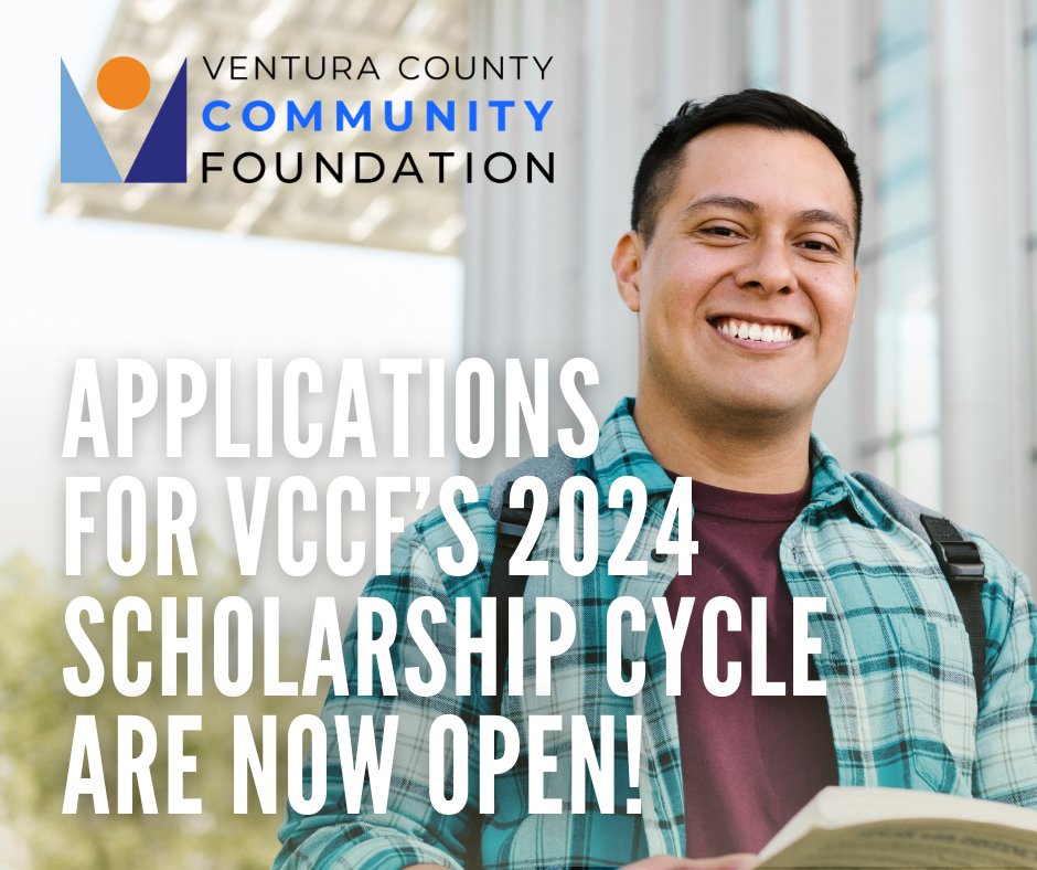 VCCFoundation's tweet image. The VCCF 2024 Scholarship Application is open! Over 470 scholarship opportunities are available to students, with over $1.4 million dollars available in scholarship awards.

For more information and to start your application, visit vccf.org/scholarships