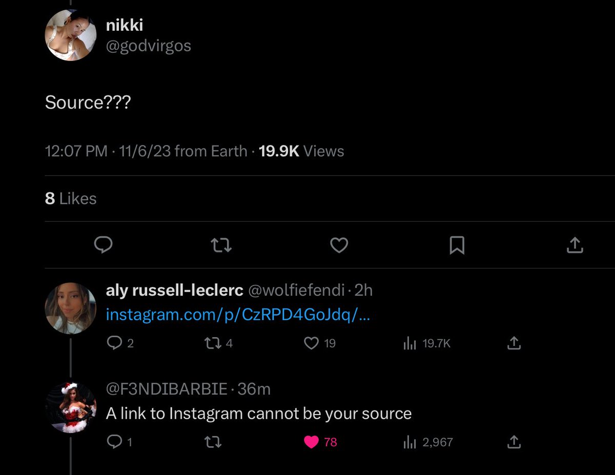 Madame_Ennui's tweet photo. Ah yes, Gen Z is totally immune to propaganda. Thousands of likes on a post/QT that someone literally took from a random instagram, and apparently no one bothered to do their research. This is a rumor from years ago. Schools and universities need to start teaching media literacy. https://t.co/0qnbNUjoDQ