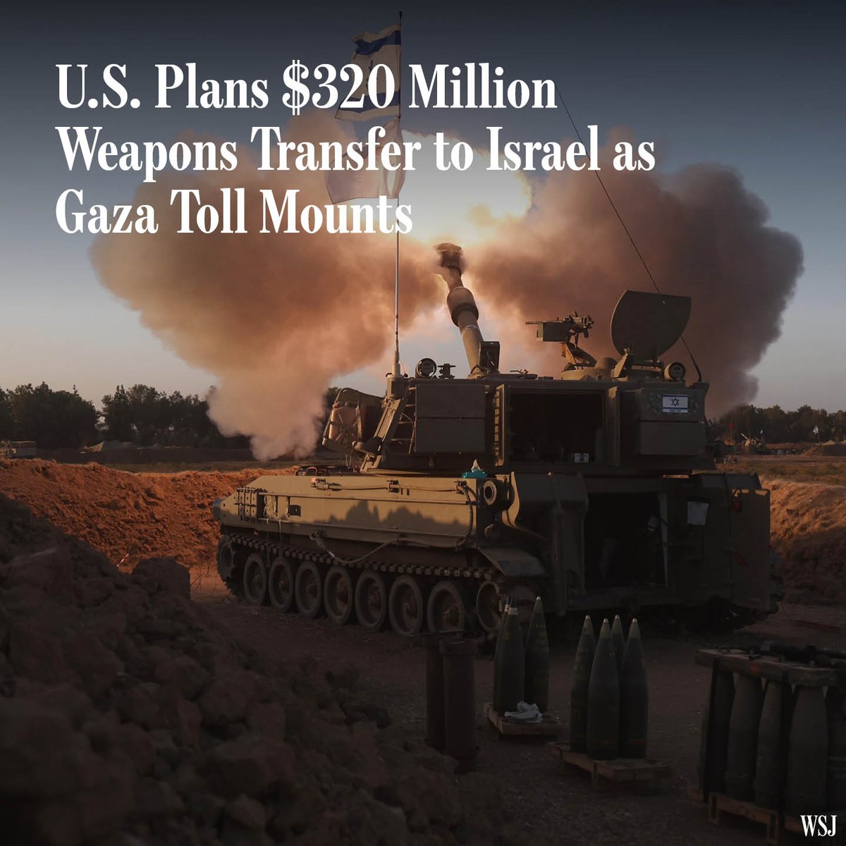 WSJ's tweet photo. WSJ News Exclusive: The Biden administration is planning a $320 million transfer of precision bombs for Israel, a major weapons deal that comes amid heightened concerns in Congress about the rising civilian death toll https://t.co/0TNMzWqvcB https://t.co/kTxDwoihfQ