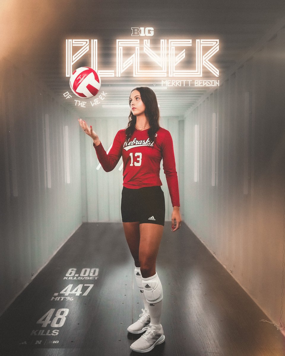 More merit for Merritt 😉
 
• Career-high 27 kills vs. Penn State
• <a href="/NCAAVolleyball/">NCAA Women's Volleyball</a>'s Big Time Performer vs. Rutgers
• Tied program record for Most Kills in a 3-set Match (21 kills vs. Rutgers)