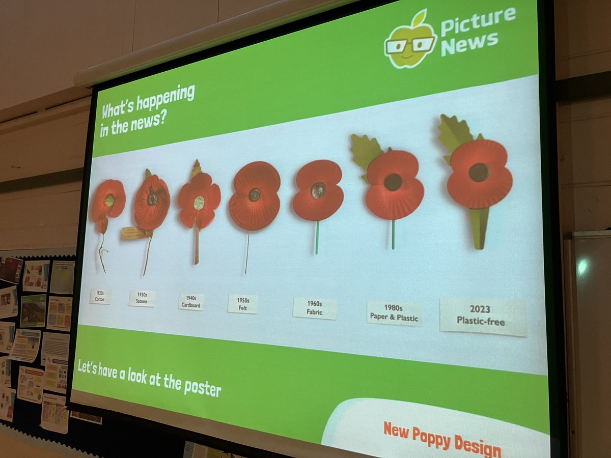 Poppy items now on sale in school. @britishlegion