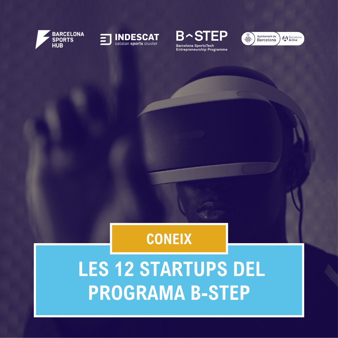 PerfilTancat1's tweet photo. ⚡️ Final apassionant del #BStep: 12 #startups, 10.000€ en joc!

🏆 Després de 8 mesos d’incubació, l’edició del 2023 arriba al seu final.

📲 El 9 de novembre, us explicarem en directe a través de les xarxes aquesta esperada cloenda.

🚀 Descobriu els 12 projectes que enguany han començat a impulsar el teixit esportiu de #barcelona amb la col·laboració de @barcelonactiva, @AticcoLab, @DecathlonES, @indescat i @BcnSportHub. 👇