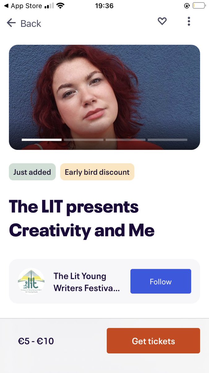 RoseKeating1's tweet photo. Super excited to be invited to write a piece for @TheLitYWF festival this November, readings from myself and the amazing Libby Marchant, Mary O’ Donoghue and Alana Daly Mulligan on the 17th, tickets up on Eventbrite now! 🎉 https://t.co/rJzvUp9DCI