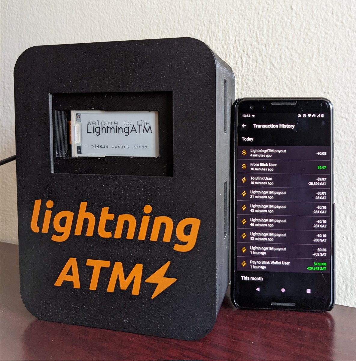 openoms's tweet photo. Made a Lightning ATM paying out from @blinkbtc #Stablesats 
Find out how tomorrow on @AdoptingBTC https://t.co/TaDN14MK8v