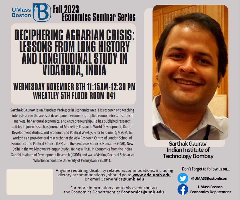 If you are in Boston, join us for our next in-person department seminar with @sanugaur Our seminars are Wednesday 11AM-1230PM. See image for contact details.