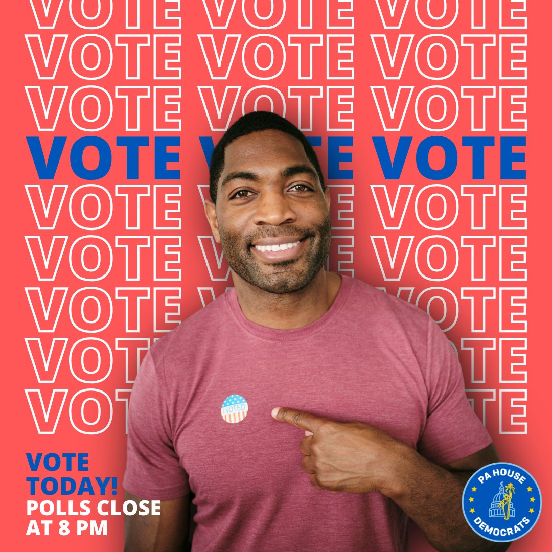 Today is Election Day! Go out and vote! Find your polling place here: pavoterservices.pa.gov/Pages/PollingP…