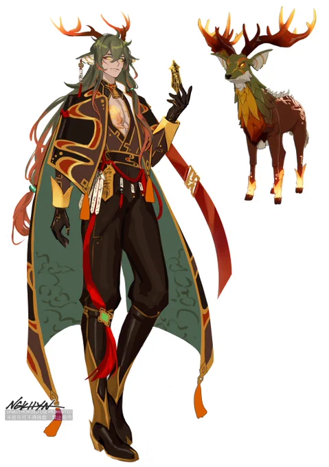 Show me your most popular piece!  gijinka mountain shaper and moon carver! since cloud retainer is coming there's a chance.. right??  #Genshin #原神