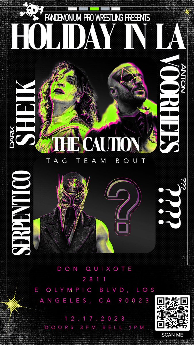 ProPandemonium's tweet photo. π¨ AYOO SAY WHAT!? ππ¨
Making their tag team debut at Holiday in LA @darksheikftf and @link2futureftf π
Taking on @KingSerpentico and ???π€ hmm wonder who it could be. Guess youβre gonna have to buy a ticket to find out π€·ββοΈ
Donβt miss out folks this is going to be so fetch πββοΈ https://t.co/CdxXImKeJK