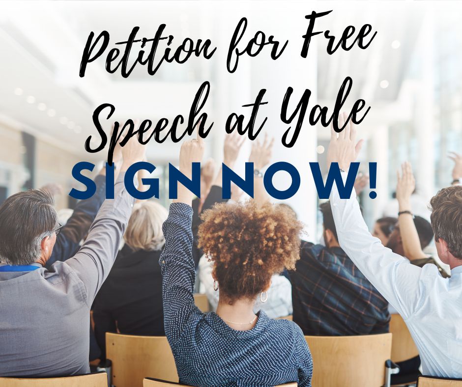 FightforYale's tweet photo. NEW: Presidential Search Committee Petition

“Together, these deficiencies, and whether they are rectified by the next president, will determine whether Yale remains a great university.”

Sign now for a @Yale president who truly values #freespeech.

https://t.co/E2ygDximTt https://t.co/Wnhzsocyu5