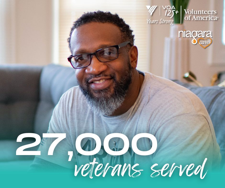 Vol_of_America's tweet photo. Even heroes need help. VOA proudly serves 27,000 veterans and their families with supportive services and affordable housing. 

In honor of Veterans Day, our partners at @niagara_cares are supporting 3 programs with essential funds and resources to further our life-changing work. https://t.co/f1UcBRVRiw