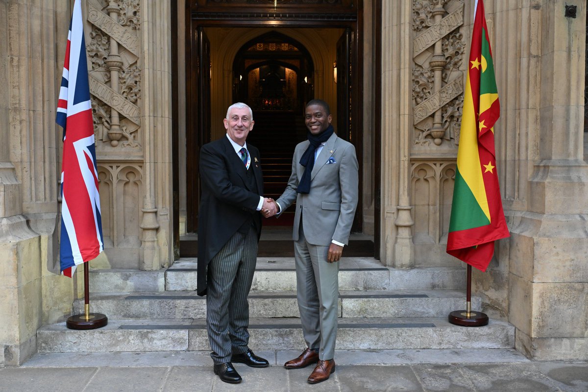 UKScottFW's tweet photo. I joined 🇬🇩 Prime Minister Hon Dickon Mitchell in London today. Good discussions with Speaker of The House of Commons Sir Lindsay Hoyle @CommonsSpeaker and @FCDOGovUK Minister for the Caribbean @DavidRutley https://t.co/3WAWMfwzW9