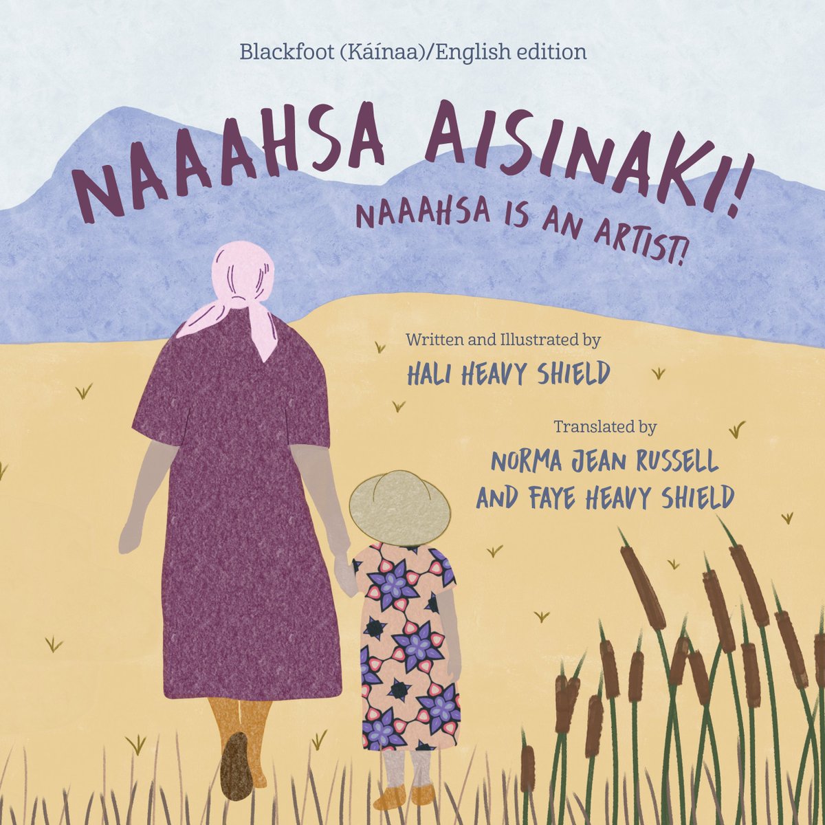 HelenKubiw's tweet photo. Always a great day when #childrensbooks are trending. Here's a shout out to a new #picturebook from @_secondstory called NAAAHSA IS AN ARTIST! from #Indigenous artist @haliheavyshield about the connection between a child and her Blackfoot grandmother. https://t.co/yxIPY853W7 https://t.co/w4GkEPw3oP
