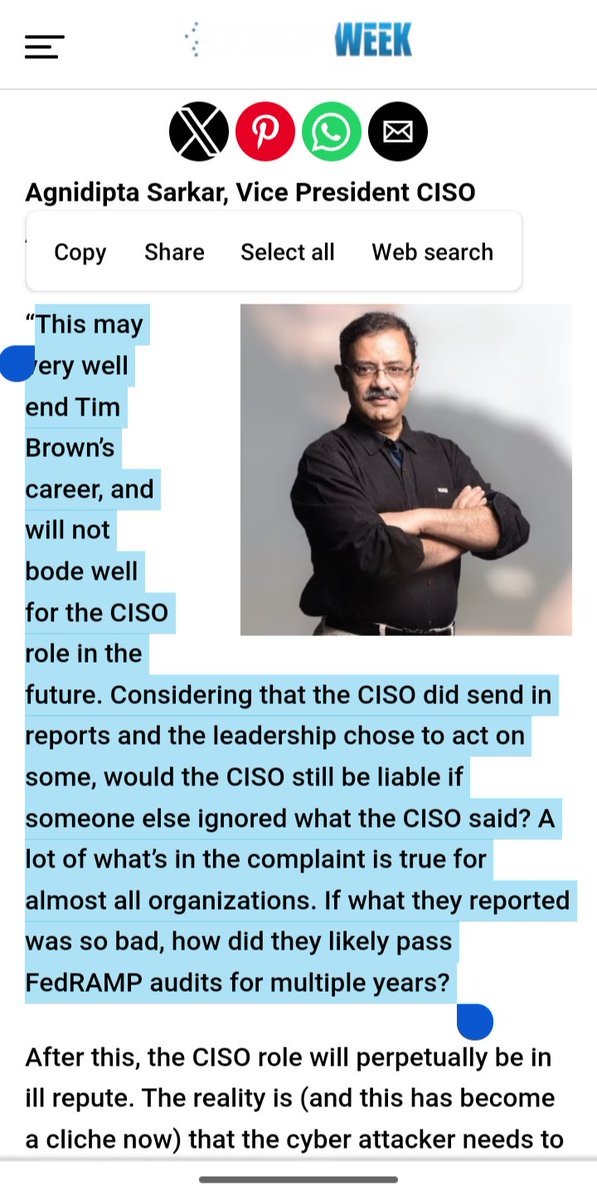 Zen7City's tweet photo. Tim💩Brown👖of #SolarWinds: just another day of running the #Gauntlet of corporate board interests versus the public interest versus #dfir'd new year's resolutions of Audit Findings and #InfoSec professional ethics. #PenSieve #DadJokes #GigaPopJoke #vss365 https://t.co/qqviHMGETZ https://t.co/KIM7RbVCKH
