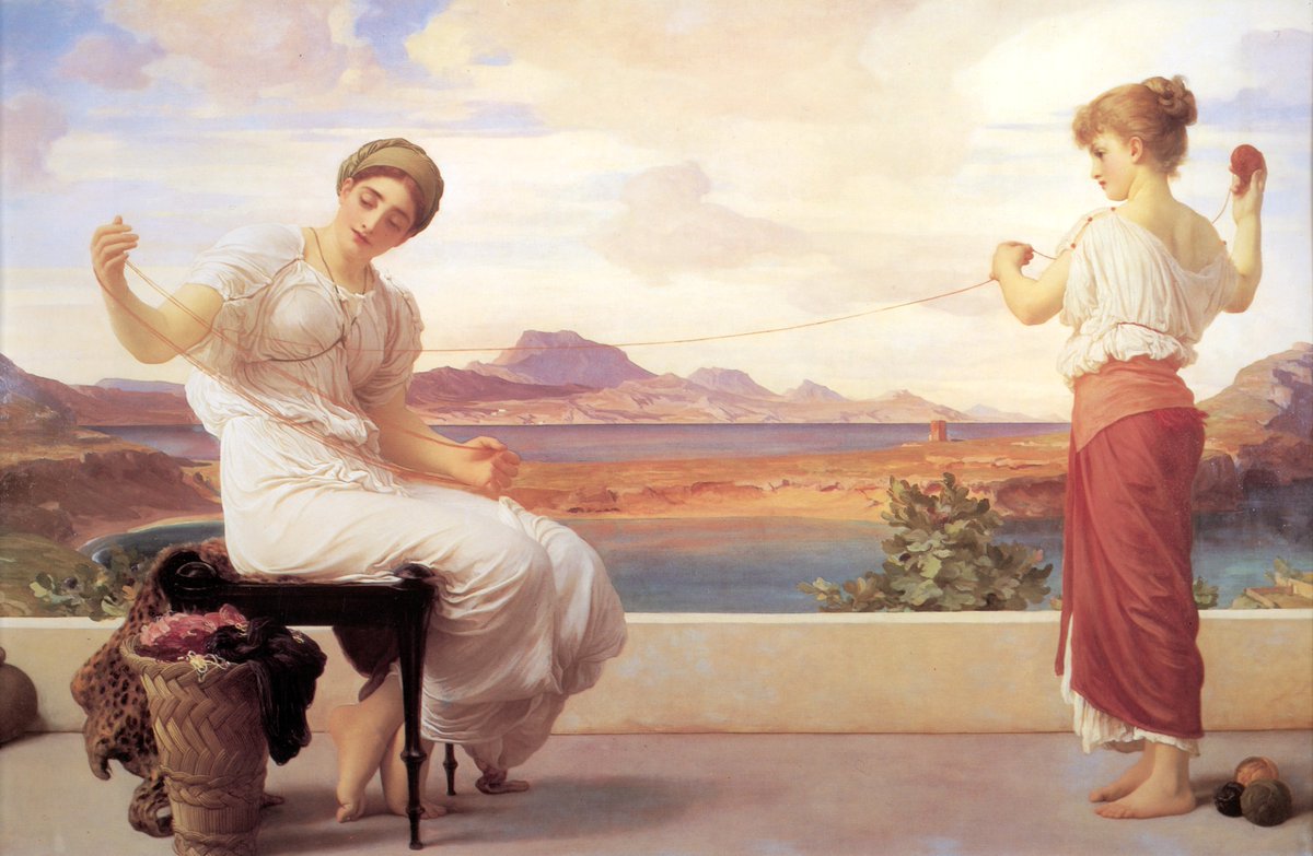 noartect's tweet photo. 🖼️ Winding the Skein
🧑‍🎨 Frederic Leighton
⏳ c.1878; United Kingdom
•
#windingtheskein #fredericleighton #academicism #genre #oil #canvas #artworks #paintingart #art #artwork #paintings #artist #artgallery #paintingoftheday #noartect #painting https://t.co/MhRl7Wjtro