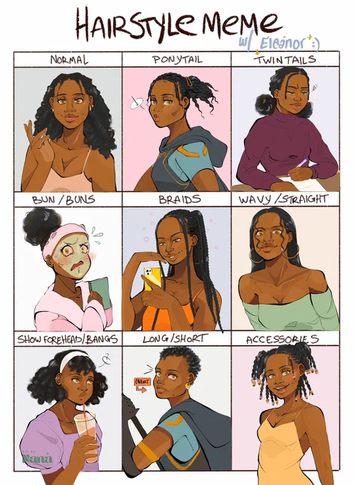OC || choose your hairstyle ft. norwi✨🤲🏾💆🏾‍♀️ 
